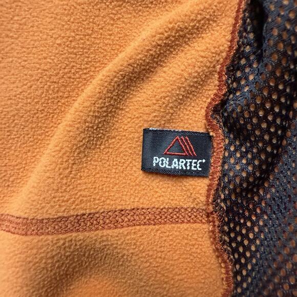 LL Bean Full Zip Fleece Jacket Mens XL Orange Outdoors Hiking Polartec OAFW4 - Picture 7 of 10